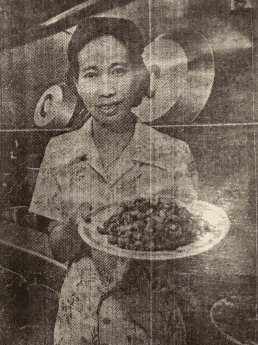 Grandma Yin Gong, co-founder of The Golden Moon, in an early newspaper feature