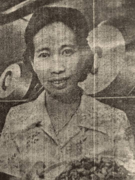 Portrait of Grandma Yin Gong from an early newspaper feature